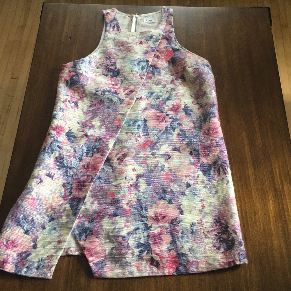 Shimmery floral dress
